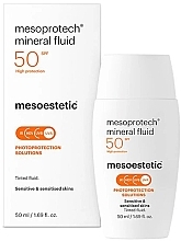 Kup Mineralny fluid koloryzujący SPF 50+ - Mesoestetic Mesoprotech Mineral Fluid SPF 50+