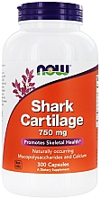 Kapsułki ze dodatkiem sproszkowanych chrząstek rekina, 750 mg - Now Foods Shark Cartilage, 750mg — Zdjęcie N2