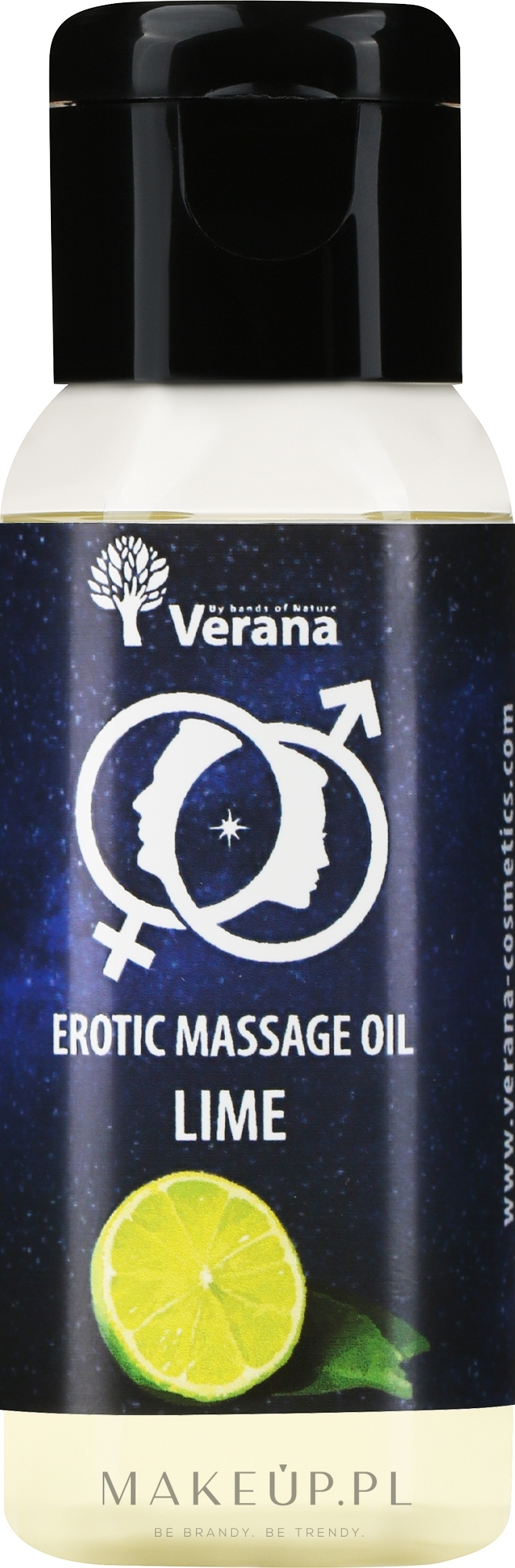 Olejek do masażu erotycznego Limonka - Verana Erotic Massage Oil Lime — Zdjęcie 30 ml
