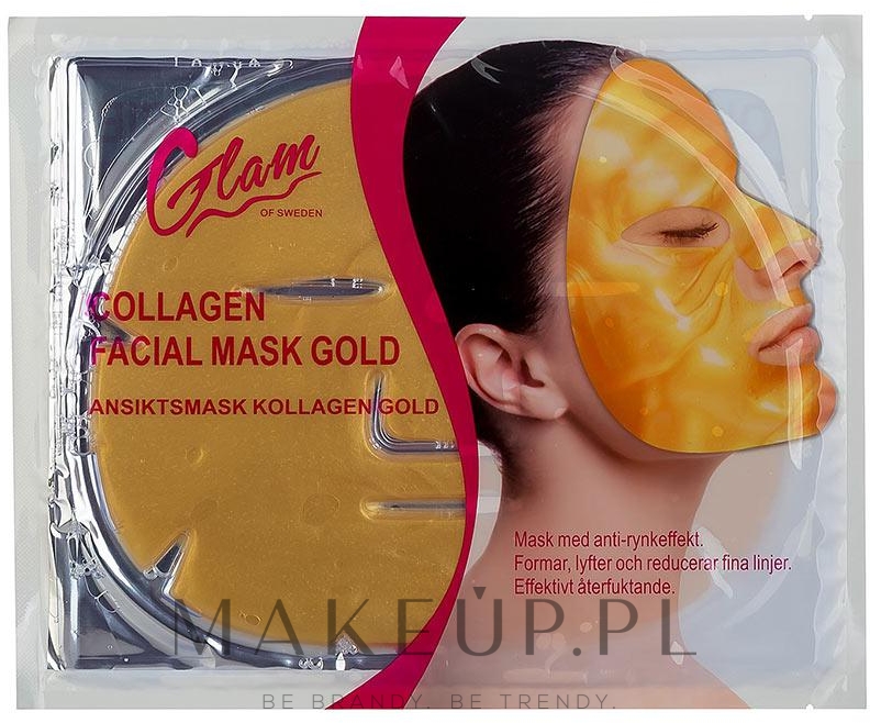 Glam Of Sweden Collagen Facial Mask Gold Kolagenowa Maska Do Twarzy Makeuppl 6615