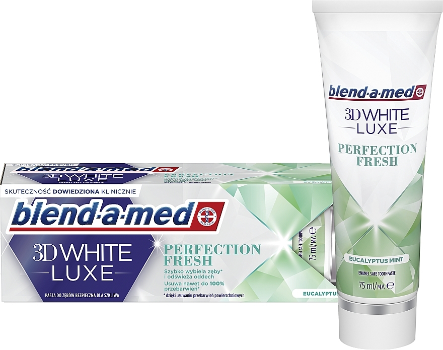 Pasta do zębów - Blend-a-med 3D White Luxe Perfection Fresh Eucalyptus Mint — Zdjęcie N1