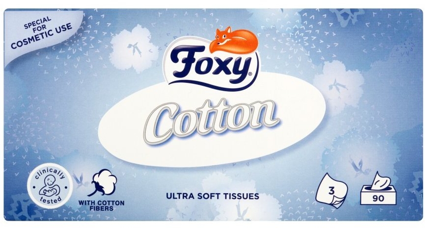 Ultramiękkie bawełniane chusteczki higieniczne - Foxy Cotton Ultra Soft Wipes — Zdjęcie N1
