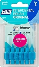 Zestaw szczotek międzyzębowych Original, 0,6 mm, niebieski - TePe Interdental Brush Original Size 3 — Zdjęcie N1