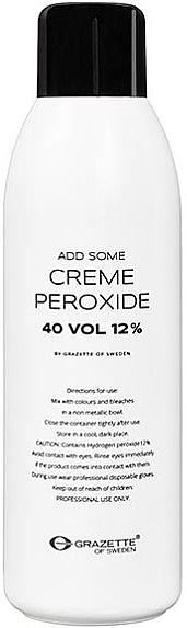 Utleniacz do farbowania włosów 12% - Grazette Add Some Creme Peroxide 40 Vol — Zdjęcie N1