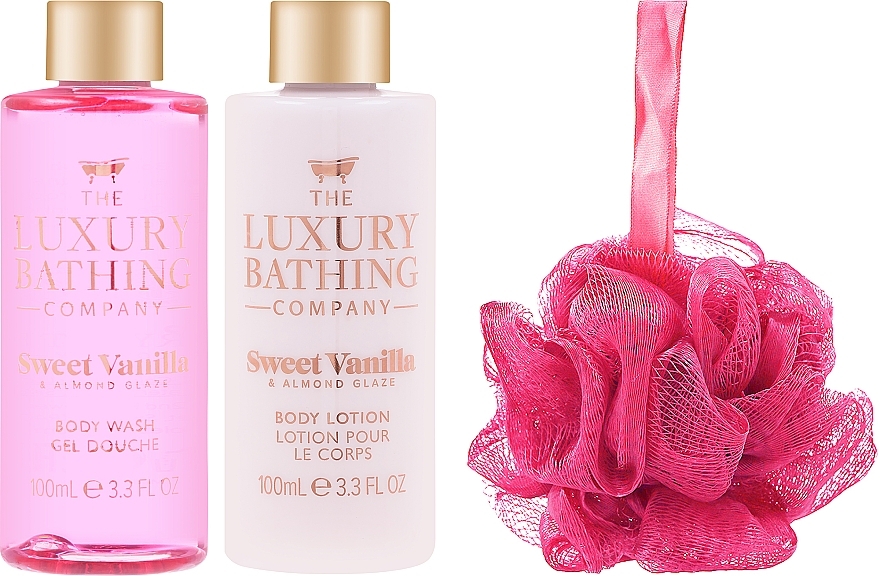 Zestaw - Grace Cole The Luxury Bathing Sweet Vanila (sh/gel/100ml + b/lot/100ml + b/polisher) — Zdjęcie N2