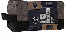 Kup Zestaw kosmetyków dla mężczyzn - Nivea Men Sensitive Elegance (shv/foam 200 ml + ash/balm 100 ml + deo/roll-on 50 ml + cr 75 ml)