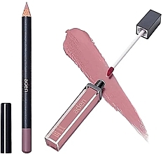 Zestaw - Aden Cosmetics (lipstick 7 ml + pencil 1,14 g) — Zdjęcie N1