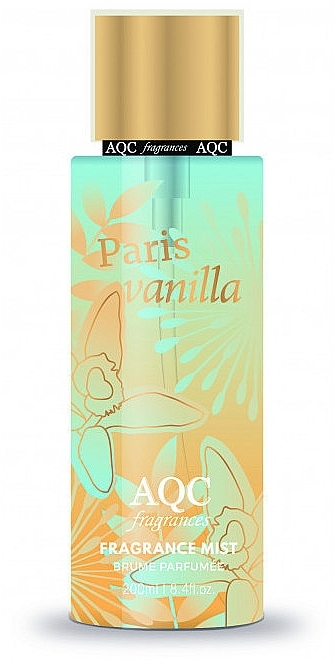 Perfumowana mgiełka do ciała - AQC Fragrances Paris Vanilla Body Mist — Zdjęcie N1