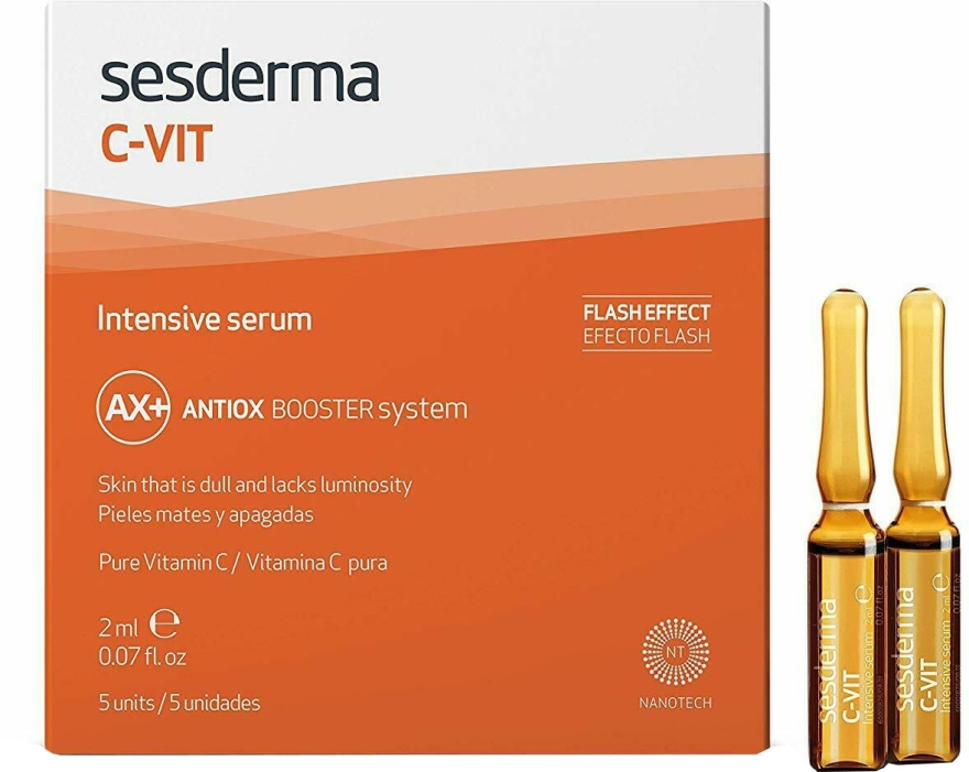 Intensywne serum w ampułkach do twarzy - SesDerma Laboratories C-Vit Intensive Serum — Zdjęcie N3