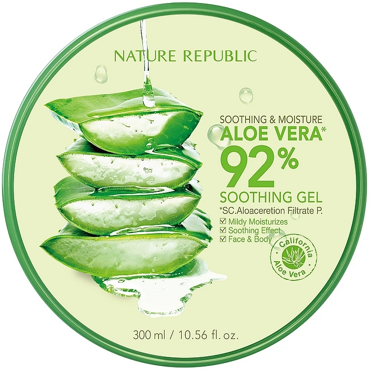 Żel do twarzy - Nature Republic Soothing & Moisture Aloe Vera 92% Soothing Gel — Zdjęcie N1