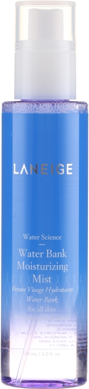 Nawilżająca mgiełka do wszystkich rodzajów skóry - Laneige Water Science Water Bank Moisturizing Mist — Zdjęcie N2