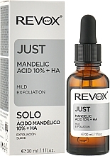 Złuszczające serum do twarzy - Revox Just Mandelic Acid 10% + HA Mild Exfoliating Serum — Zdjęcie N2