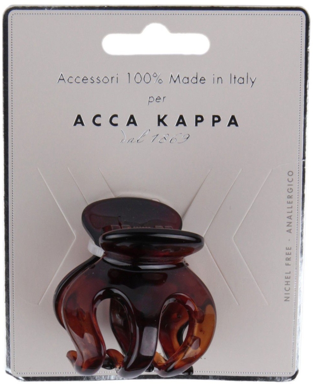 Mała spinka do włosów, brązowa - Acca Kappa — Zdjęcie N1
