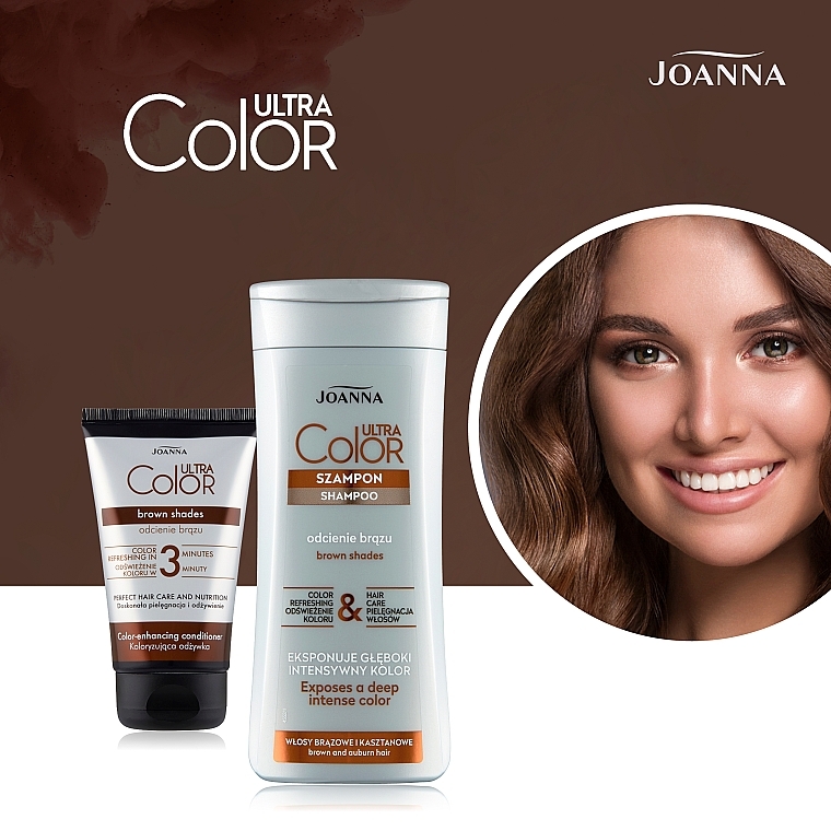 Koloryzująca odżywka do włosów w odcieniach brązu - Joanna Ultra Color System — Zdjęcie N6