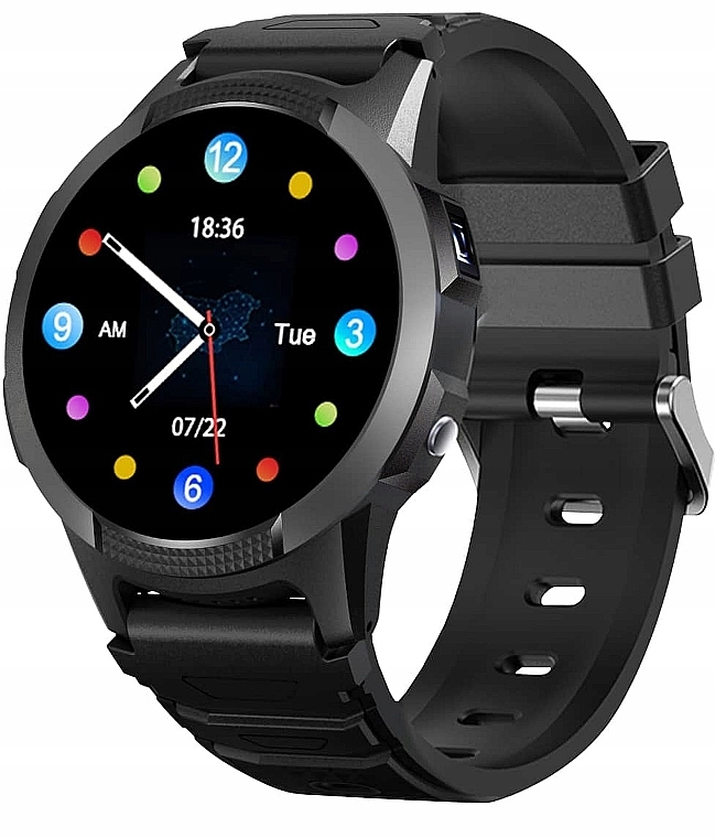 Inteligentny zegarek dla dzieci, czarny - Garett Smartwatch Kids Focus 4G RT — Zdjęcie N1