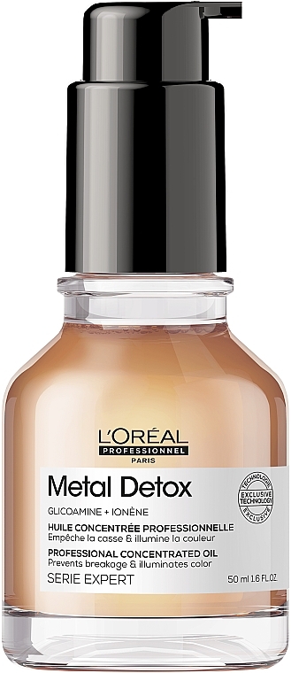 Skoncentrowany olejek do włosów - L'Oréal Professionnel Serie Expert Metal Detox Oil