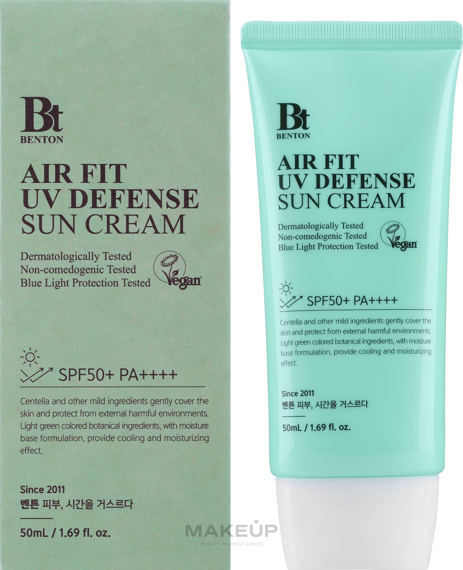 Krem przeciwsłoneczny - Benton Air Fit UV Defense Sun Cream SPF50+/PA++++ — Zdjęcie 50 ml