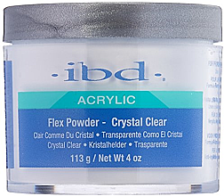 Akrylowy puder bezbarwny - IBD Spa Flex Powder Crystal Clear  — Zdjęcie N2