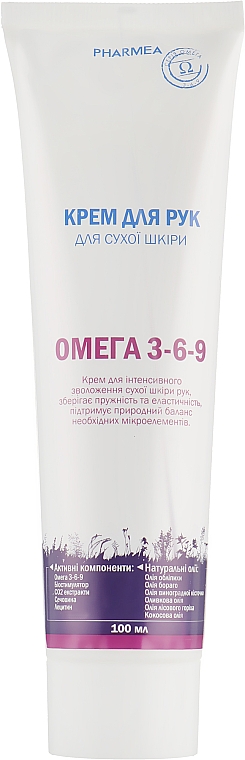 Krem do rąk do skóry suchej - Pharmea Omega 3-6-9 — Zdjęcie N2