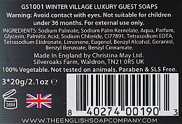Mydełka dla gości Zimowa kraina - The English Soap Company Winter Village Luxury Guest Soaps — Zdjęcie N2