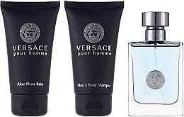 Versace Pour Homme - Zestaw (edt 50 ml + sh/gel 50 ml + ash/balm 50 ml) — Zdjęcie N2