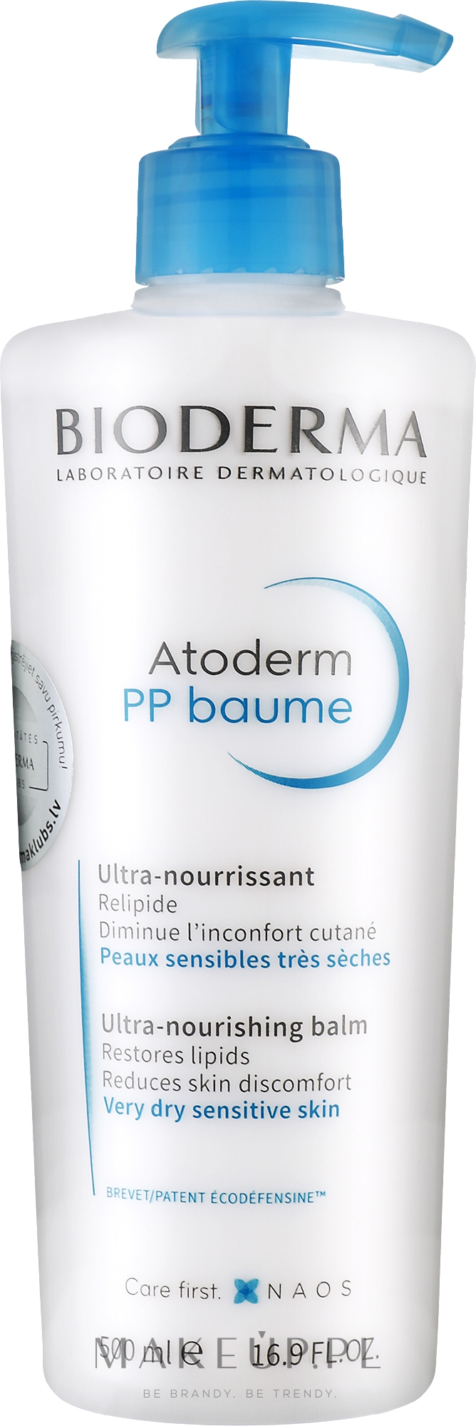 Bogaty balsam do ciała - Bioderma Atoderm PP Baume Ultra-Nourishing Balm — Zdjęcie 500 ml