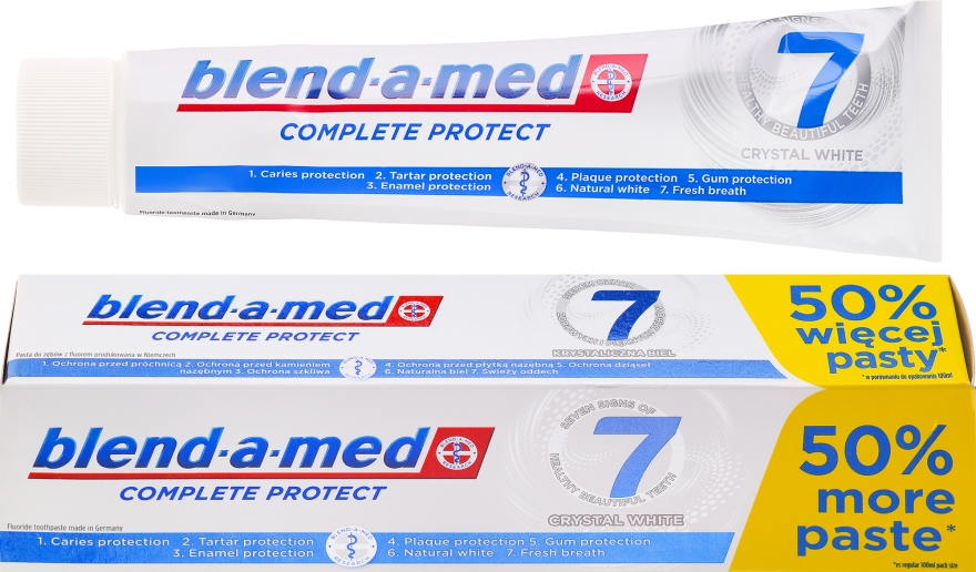 Wybielająca pasta do zębów - Blend-a-med Complete Protect 7 Crystal White Toothpaste — Zdjęcie N3