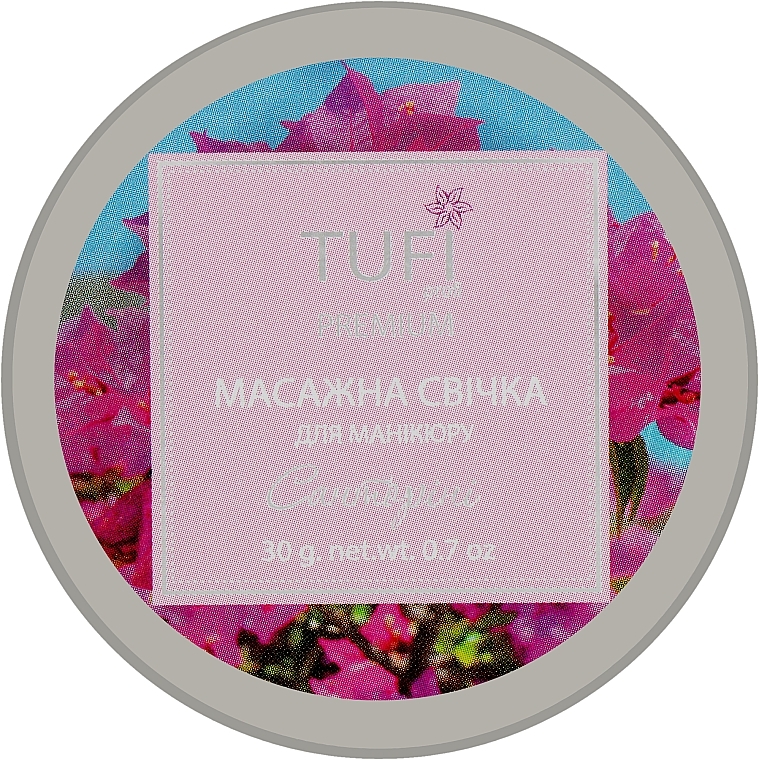 Świeca do masażu z manicure Santorini - Tufi Profi Premium — Zdjęcie N1