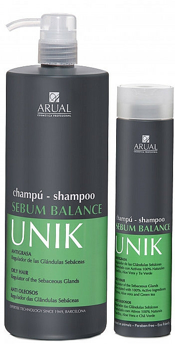 Szampon do włosów przetłuszczających się dla mężczyzn - Arual Unik Sebum Balance Shampoo — Zdjęcie N3