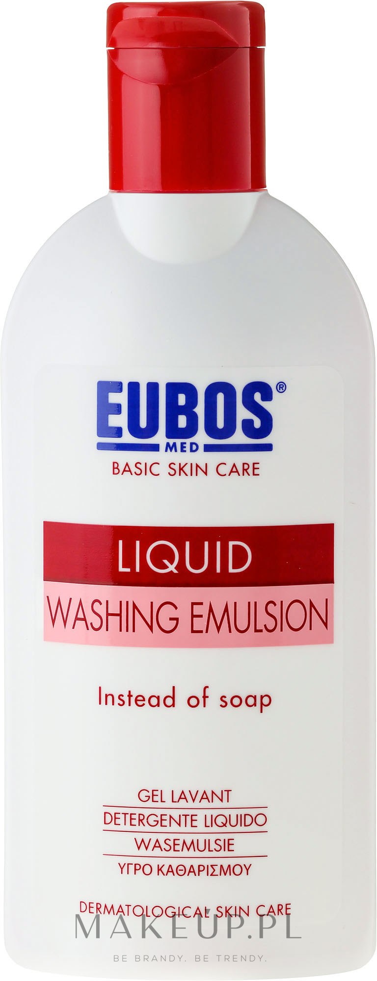 Bezalkaiczna emulsja myjąca do ciała - Eubos Med Basic Skin Care Liquid Washing Emulsion Red — Zdjęcie 200 ml