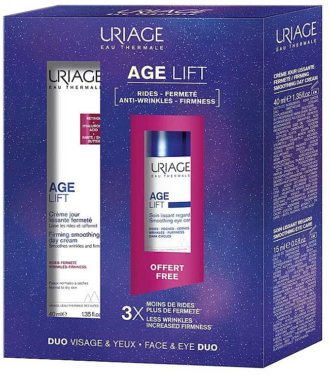 Zestaw - Uriage Age Lift (d/cr/40ml + eye/cr/15ml) — Zdjęcie N1