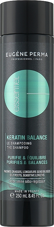 Równoważący szampon do włosów - Eugene Perma Essentiel Keratin Balance The Shampoo  — Zdjęcie N1