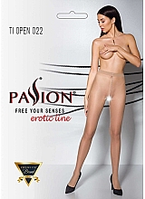 Kup Rajstopy erotyczne z wycięciem Tiopen 022, 20 Den, beżowe - Passion