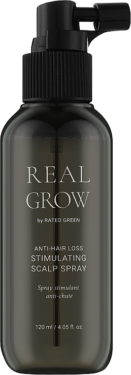 Spray do skóry głowy przeciw wypadaniu włosów - Rated Green Real Grow Anti-Hair Loss Stimulating Scalp Spray