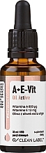 PRZECENA! Witaminy A + E-Vit w kroplach - Pharmovit Clean Label A+E-Vit Oil Active * — Zdjęcie N2