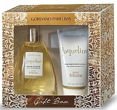 Gordano Parfums Jaqueline - Zestaw (edt 100 ml + b/lot 100 ml) — Zdjęcie N1