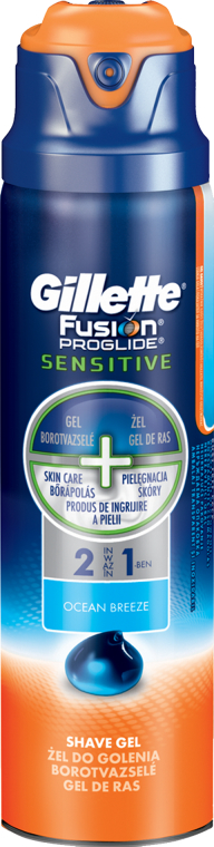 Żel do golenia do wrażliwej skóry - Gillette Fusion ProGlide Sensitive Ocean Breeze Shave Gel
