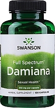 Suplement diety Liście Damiana - Swanson Damiana — Zdjęcie N1