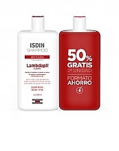 Zestaw - Isdin Anti-Hair Loss Lambdapil Shampoo Duo (shm/2x400ml) — Zdjęcie N1