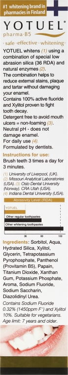 Wybielająca pasta do zębów z witaminą B5 - Yotuel Pharma Whitening Toothpaste B5 — Zdjęcie N3