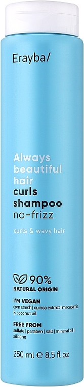 Szampon do włosów kręconych - Erayba ABH Curls Shampoo No-frizz — Zdjęcie N1