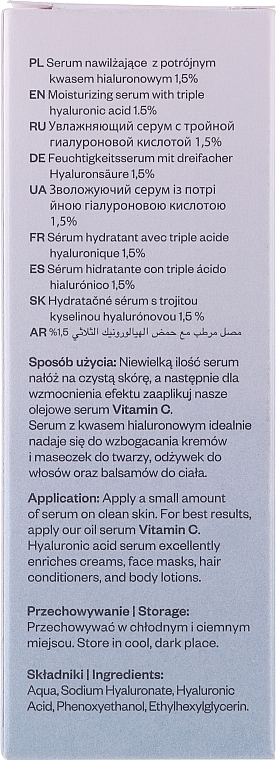 PRZECENA! Serum do twarzy Potrójny kwas hialuronowy - Paese Triple Hyaluronic Acid Serum * — Zdjęcie N3