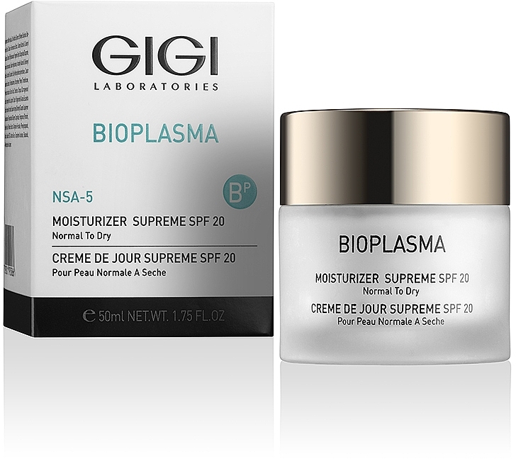 Nawilżający krem do twarzy do suchej skóry z filtrem SPF20 - Gigi Bioplasma Moist Dry SPF-20 — Zdjęcie N2