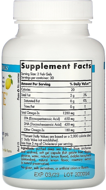 Wegański suplement diety w miękkich kapsułkach, Omega 3, 1280 mg - Nordic Naturals Ultimate Omega Xtra Lemon — Zdjęcie N3