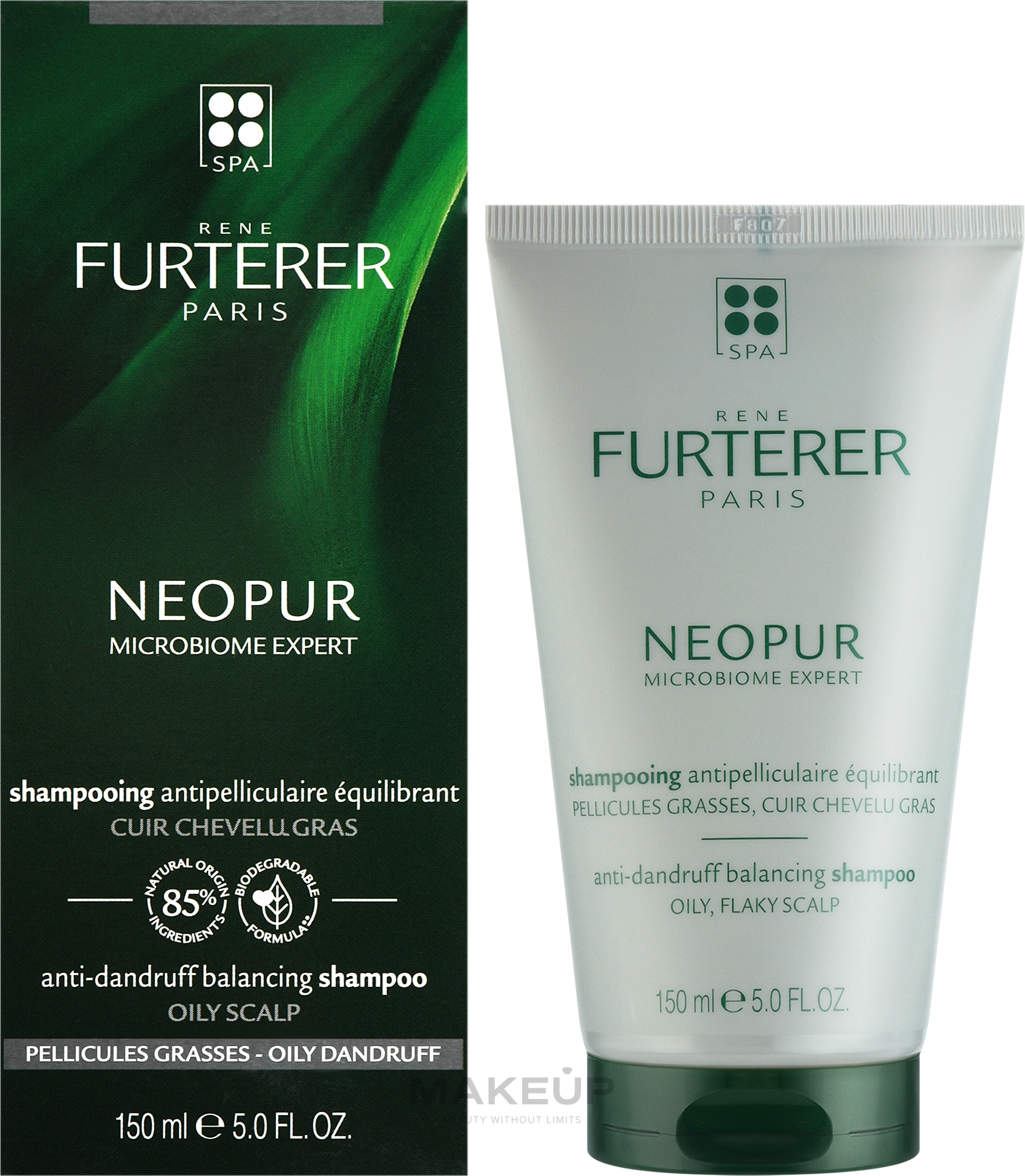 Szampon przeciwłupieżowy do tłustej skóry głowy - Rene Furterer Neopur Oily Scalp Dandruff Shampoo — Zdjęcie 150 ml