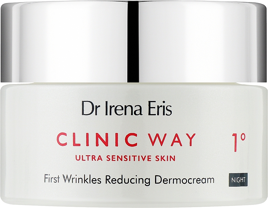 Dermokrem redukujący pierwsze zmarszczki - Dr Irena Eris Clinic Way 1° First Wrinkles Reducing Dermocream Night — Zdjęcie N1
