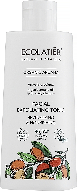 Tonik do twarzy Odbudowa i odżywienie - Ecolatier Organic Argana Revitalizing And Nourishing Facial Tonik — Zdjęcie N3