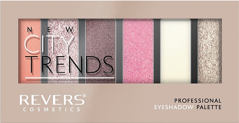 Paleta cieni do powiek - Revers New City Trends Professional Eyeshadow Palette — Zdjęcie N1