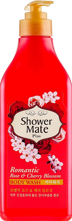Żel pod prysznic z różą i kwiatem wiśni - KeraSys Shower Mate Body Wash Romantic Rose & Cherry Blossom