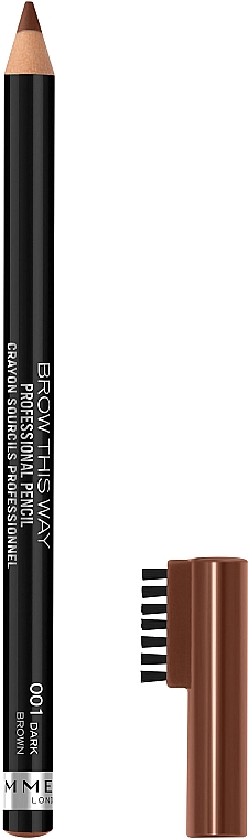 Kredka do brwi - Rimmel Brow This Way Professional Eyebrow Pencil — Zdjęcie N2